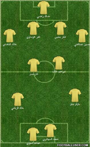 Al-Ansar (KSA) 4-2-2-2 football formation