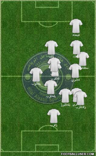 Al-Hilal Port Sudan 4-4-2 football formation