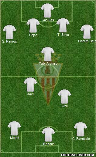Algeciras C.F. 4-3-3 football formation
