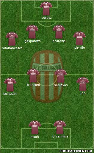 Colligiana 4-4-2 football formation