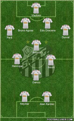 Santos FC football formation