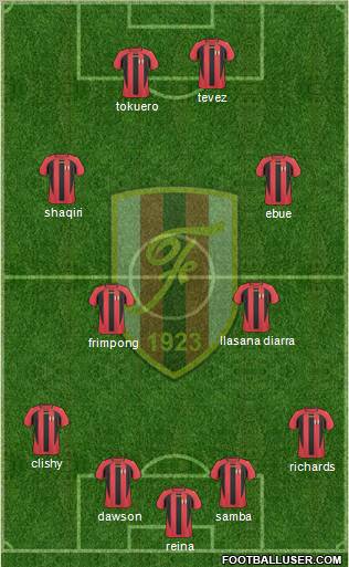 KS Flamurtari Vlorë 4-3-3 football formation