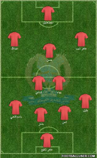 Al-Faysali (JOR) 4-4-1-1 football formation