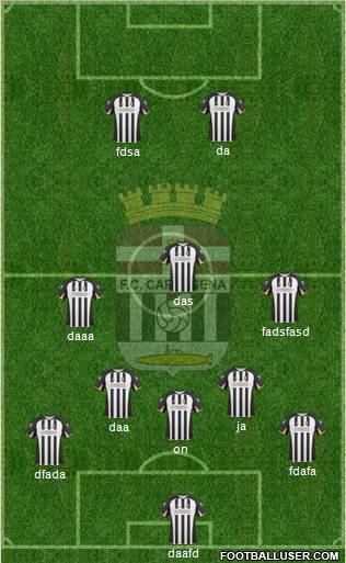 F.C. Cartagena 5-3-2 football formation