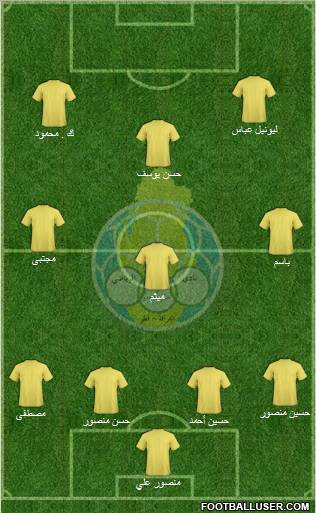 Al-Gharrafa Sports Club 4-3-3 football formation