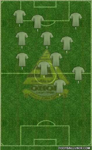 Ohod 4-1-4-1 football formation