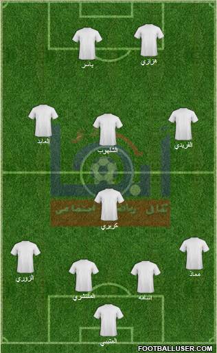 Abha 4-3-2-1 football formation