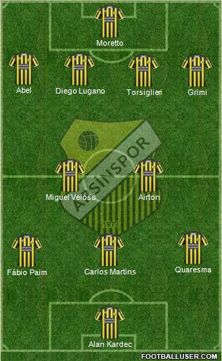 Arsinspor 4-2-3-1 football formation