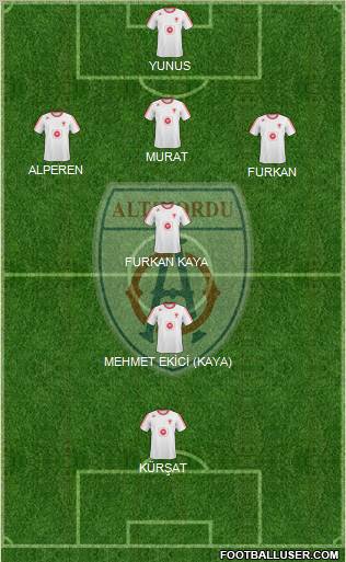 Altinordu 4-1-4-1 football formation