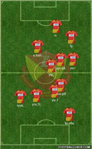Selangor 4-2-4 football formation