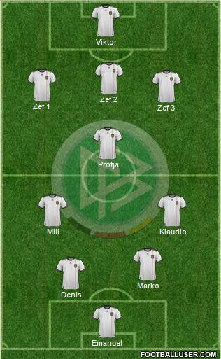 Germany 5-4-1 football formation