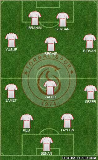 Torbalispor 4-4-2 football formation