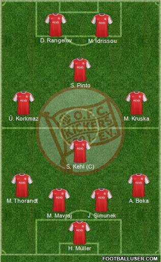 Offenbacher FC Kickers football formation