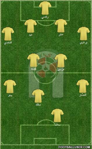 Al-Ansar (KSA) 4-4-2 football formation