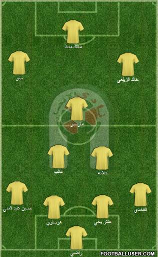 Al-Ansar (KSA) 3-4-2-1 football formation