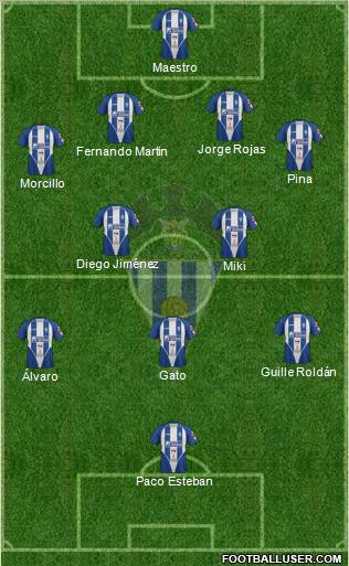 C.D. Alcoyano 4-4-1-1 football formation