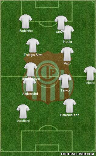C Independiente Petrolero 4-4-1-1 football formation
