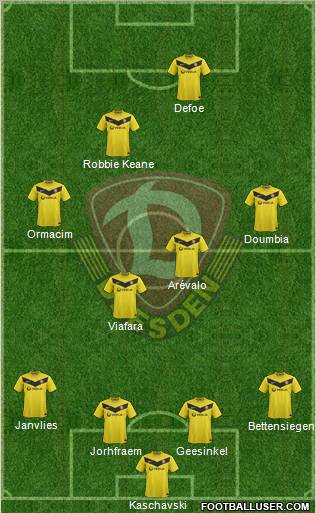 SG Dynamo Dresden 4-2-2-2 football formation