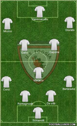 Foggia 5-4-1 football formation