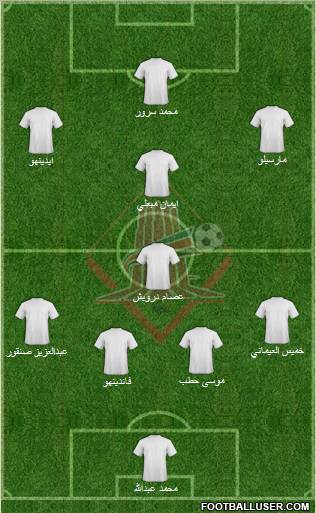 Al-Sharjah football formation