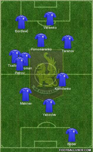 Volochanin-Ratmir Vyshniy Volochek 4-3-3 football formation