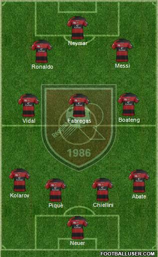 Reggina football formation