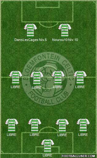 Bloemfontein Celtic football formation