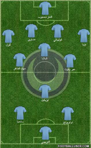 Al-Hilal Omdurman 4-3-1-2 football formation