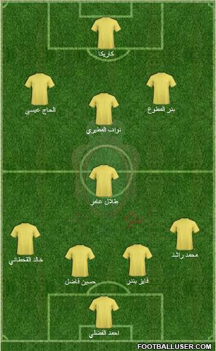Forces Armées Royales 4-1-3-2 football formation