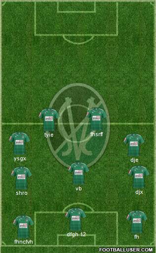 SV Ried 5-4-1 football formation