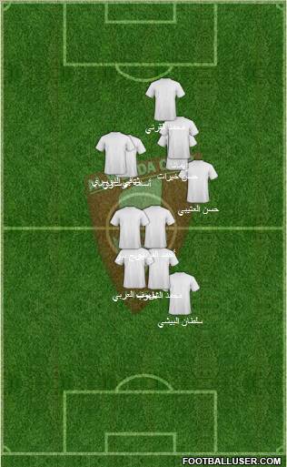 Al-Wahda (KSA) 4-4-2 football formation