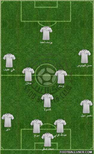 Al-Sadd Sports Club 4-3-2-1 football formation