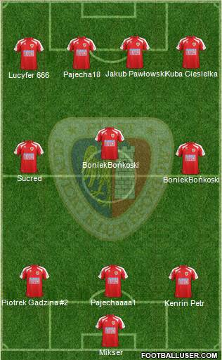 Piast Gliwice football formation