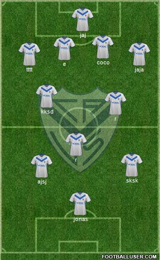Vélez Sarsfield 4-2-1-3 football formation