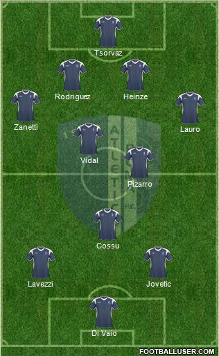 Cisco Roma 4-2-3-1 football formation