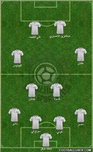 Al-Sadd Sports Club 4-4-2 football formation