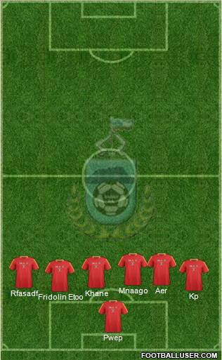 Sabah 5-4-1 football formation