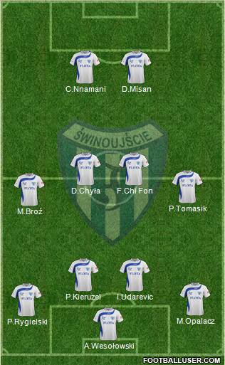 Flota Swinoujscie football formation