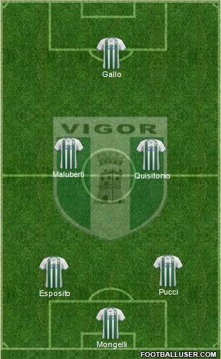 Vigor Lamezia 3-5-1-1 football formation