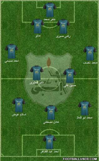 ENPPI Club 4-4-2 football formation