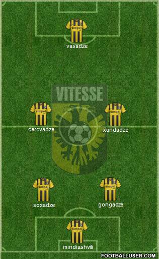 Vitesse 5-4-1 football formation