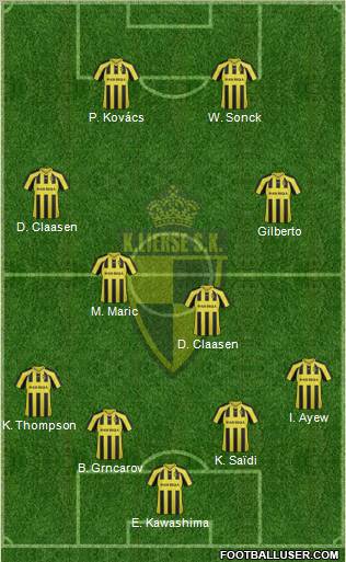 K Lierse SK 4-2-2-2 football formation