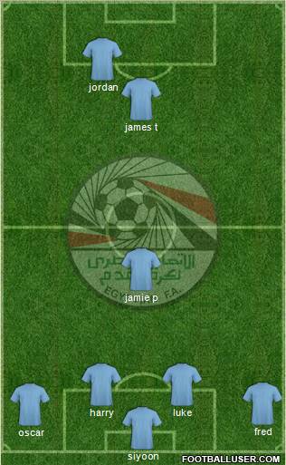 Egypt 4-1-4-1 football formation