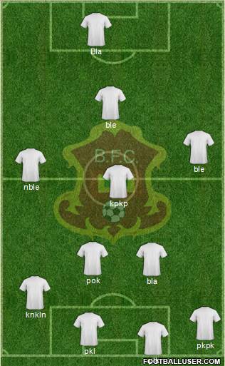 CD Barranquilla FC 4-2-3-1 football formation