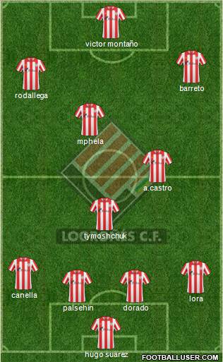 Logroñés C.F. 4-4-1-1 football formation