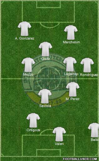 Interporto FC 3-5-1-1 football formation