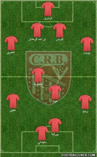 Chabab Riadhi Belouizdad 4-4-2 football formation