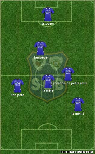 Sporting Club Bastia 5-3-2 football formation