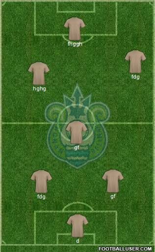 Shonan Bellmare 5-4-1 football formation