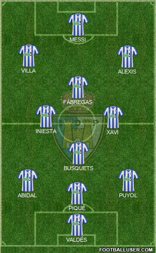 S.D. Ponferradina football formation